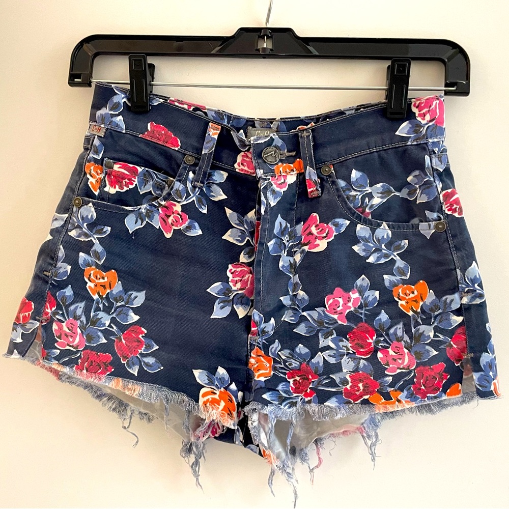 Citizens of Humanity floral denim shorts (sz 24)